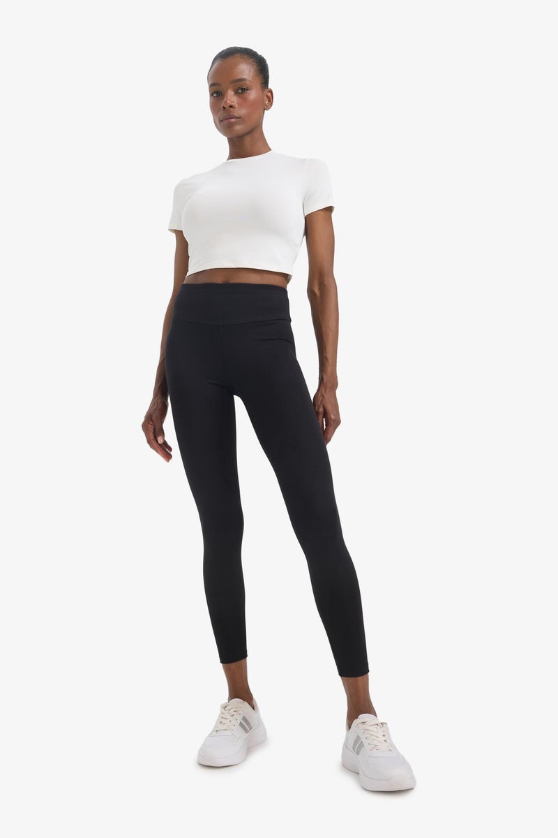 DeFacto Black Woman DeFactoFit Sports Leggings Casual - Image 1